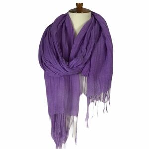 B R Scarf Purple One Size